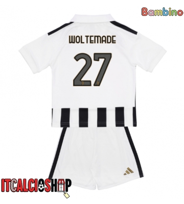 Juventus Nick Woltemade #27 Prima Maglia Bambino 2026-27 Manica Corta (+ Pantaloni corti)
